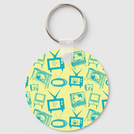 Retro-tv's Sleutelhanger (Voorkant)