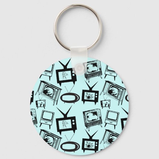 Retro-tv's Sleutelhanger (Voorkant)