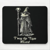 Retro T'was The tism M'lord Funny Witch Frog Graph Muismat (Voorkant)