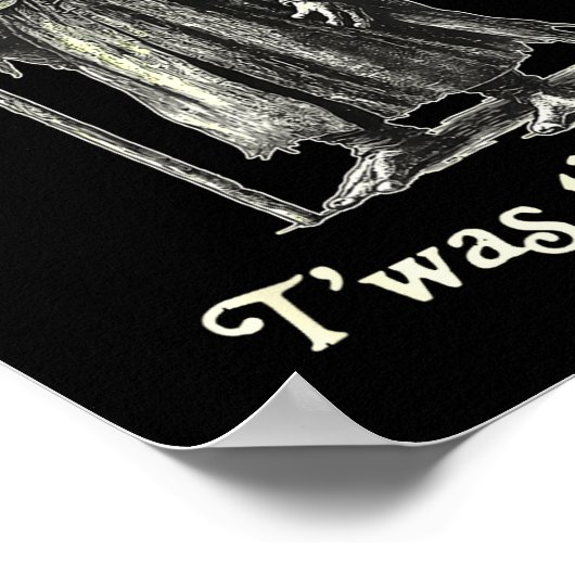 Retro T'was The tism M'lord Funny Witch Frog Graph Poster (Hoek)