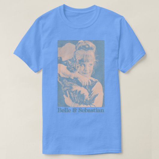 Retro Twee Belle Sebastian Fan Tribute Design T-shirt (Design voorkant)