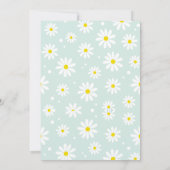 Retro Twee Groovy Daisy 2e Verjaardag uitnodiging (Achterkant)