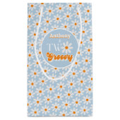 Retro Twee Groovy Jongens 2e Verjaardag Klein Cadeauzakje (Achterkant)