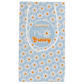 Retro Twee Groovy Jongens 2e Verjaardag Klein Cadeauzakje (Voorkant)