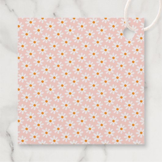 Retro Twee Groovy Meisjes 2e Verjaardag Bedankjes Labels (Achterkant)