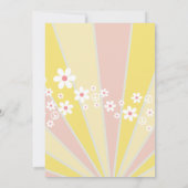 Retro Twee Groovy Sunshine madeliefje boho bloemig Kaart (Achterkant)