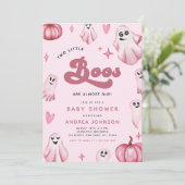 Retro Twee Kleine Boos Ghost Meisje Twins Baby sho Kaart (Staand voorkant)