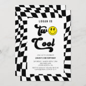 Retro Twee Koele Wavy Skateboard 2e Verjaardag Kaart (Voorkant / Achterkant)