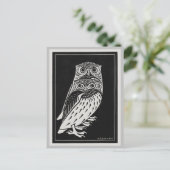  Retro Twee Uilen Julie de Graag Briefkaart (Staand voorkant)