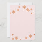 Retro twee wilde daisy boho tweede verjaardag kaart (Achterkant)