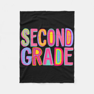 Retro Tweede Klas Regenboog Vibes Byck Terug Naar Fleece Deken