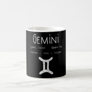Retro Tweeling Sterrenbeeld Cadeau voor Astrologie Koffiemok
