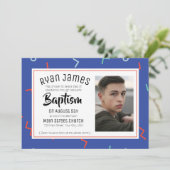 Retro Tween/Teen Baptisme Kaart (Staand voorkant)