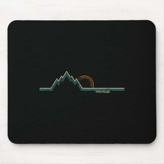 Retro Twin Peaks Muismat (Voorkant)