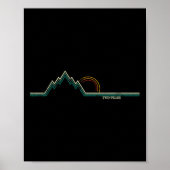 Retro Twin Peaks  Poster (Voorkant)