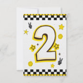 Retro Two Cool 2de verjaardagsfeestje  Kaart (Achterkant)