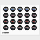 Retro Two Fiddy 76 250 Jaar Patriottisch Amerika Ronde Sticker (Vel)