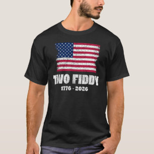 Retro Two Fiddy Amerikaanse Meme T-shirt