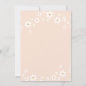 Retro Two Groovy daisy boho florale tweede verjaar Kaart (Achterkant)