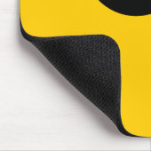 Retro Two Tone Color Block Deep Yellow Muismat (Hoek)