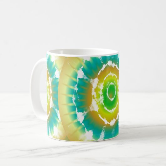 Retro Tye Dye mok koffie (Voorkant links)