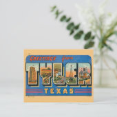 Retro Tyler TX Ansichtkaart Briefkaart (Staand voorkant)