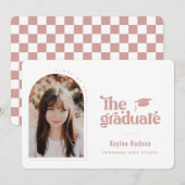 Retro Type Afstudeerfoto Aankondiging (Voorkant / Achterkant)