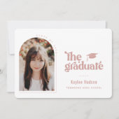 Retro Type Afstudeerfoto Aankondiging (Voorkant)