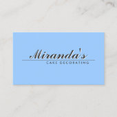 RETRO TYPE BEHANDELING op BLAUW Visitekaartje (Voorkant)