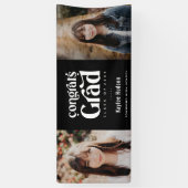 Retro Type Graduation Party fotobanner Spandoek (Verticaal)