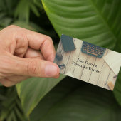 Retro Type schrijfmachine QR Code Visitekaartje