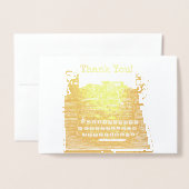  Retro typemachine Bedankt Opmerking Folie Kaarten (Voorkant met envelop)