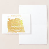  Retro typemachine Bedankt Opmerking Folie Kaarten (Display)