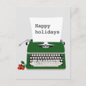 retro-typemachine en papierontwerp briefkaart (Voorkant)