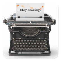 Retro typemachine met offerte