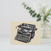  RETRO-TYPEWRITER-BRIEFKAARTEN BRIEFKAART (Staand voorkant)
