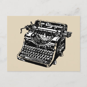 RETRO-TYPEWRITER-BRIEFKAARTEN BRIEFKAART