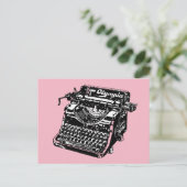 RETRO-TYPEWRITER-BRIEFKAARTEN BRIEFKAART (Staand voorkant)