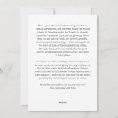 Retro Typewriter Merry Christmas Photo Letter Feestdagenkaart (Achterkant)