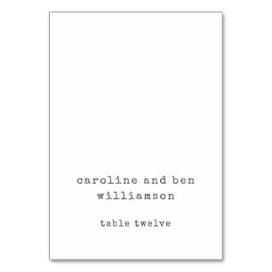 Retro Typewriter Wit Aangepaste Bruiloft Escort Ka Kaart