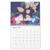Retro  typografie 2026 foto kalender (Feb 2027)