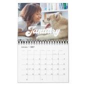 Retro  typografie 2026 foto kalender (Jan 2027)