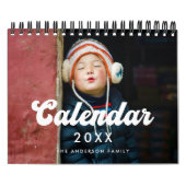 Retro  typografie 2026 foto kalender (Hoes)