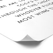 Retro Typografie Baby Sock Hunt Baby shower Teken Poster (Hoek)