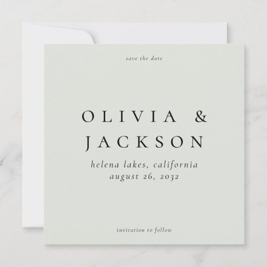 Retro typografie bruiloft save the date (Achterkant)