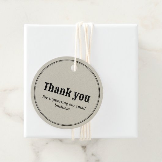  Retro Typografie Business Dank u Label (In situ)