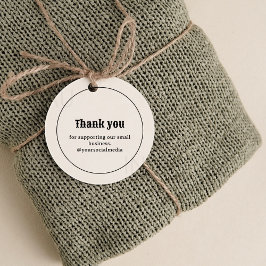 Retro Typografie Business Logo Dank u Label