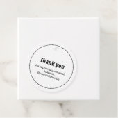 Retro Typografie Business Logo Dank u Label (In situ)