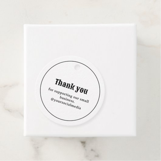 Retro Typografie Business Logo Dank u Label (In situ)