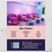 Retro Typografie Cool Business Event Flyer (Achterkant)